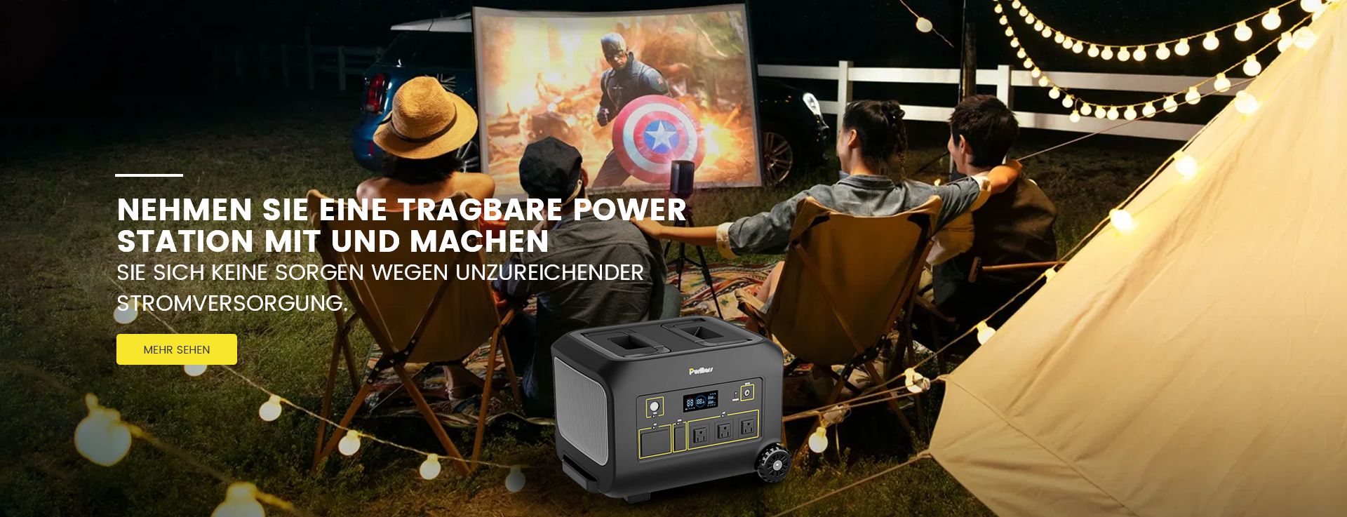 OEM /ODM Nehmen Sie eine tragbare Power Station mit und machen Sie sich keine Sorgen wegen unzureichender Stromversorgung.